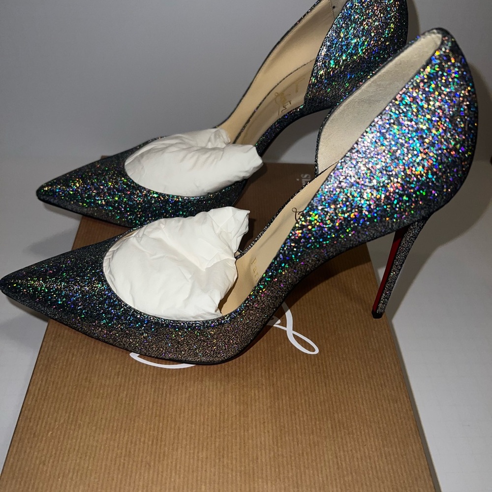 Christian Louboutin Glitter Iriza Heels